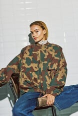 Withblack Jacket 'Leah' - Camo Print Green Shades - Withblack