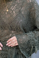 Monré Blouse 'Lucy' - Khaki Lace - Monré