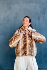 Jacket Faux Fur 'Camina' - Beige - Neo Noir