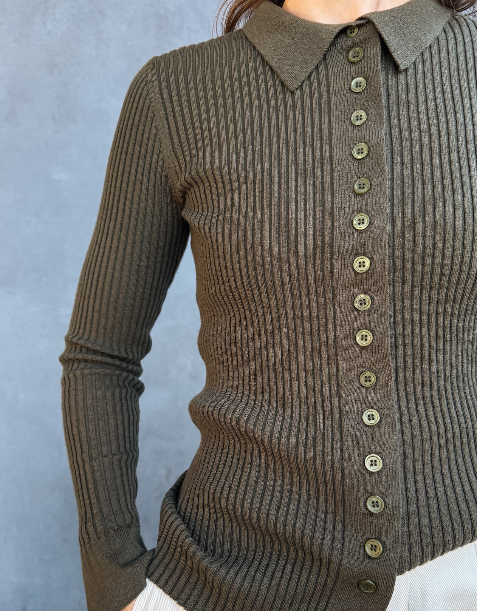 Suncoo Cardigan 'Garda' - Kaki - Suncoo