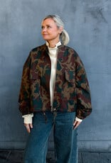 Withblack Jacket 'Leah' - Camo Print Green Shades - Withblack