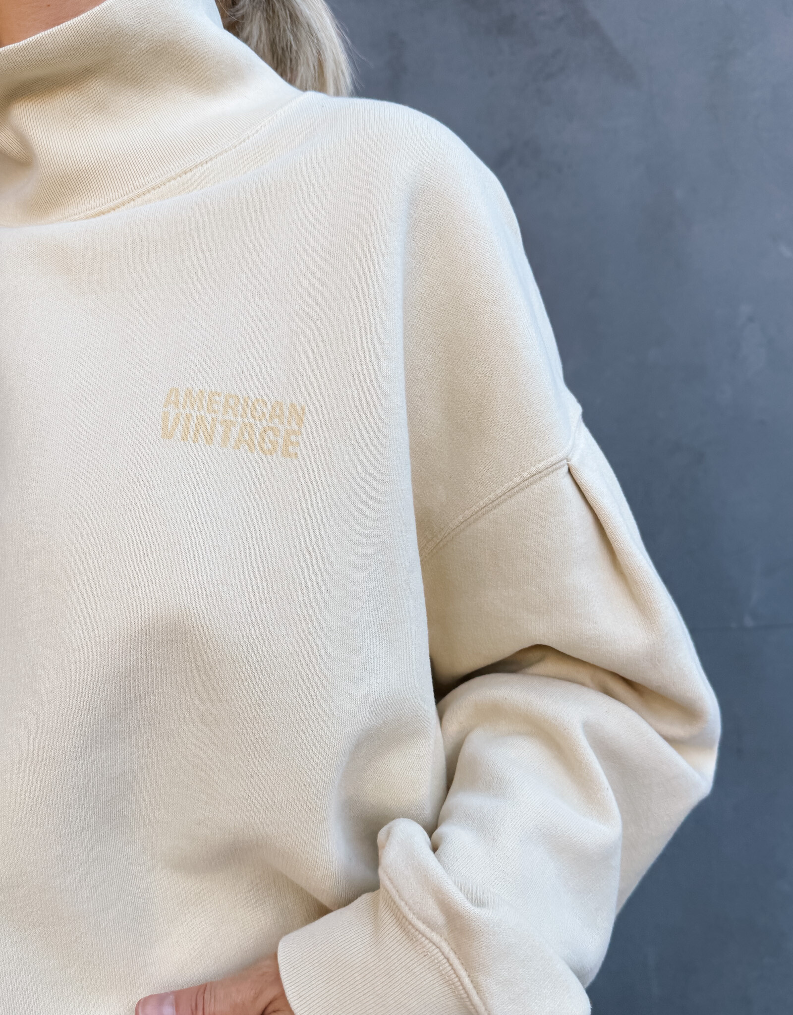 American Vintage Sweater 'Jitbay' - Limonade Vintage - Jit03AB-   American Vintage