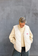 American Vintage Bodywarmer 'Yupibam' - Creme - Yup16B -  American Vintage