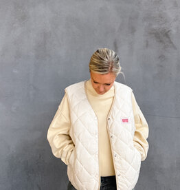 American Vintage Bodywarmer 'Yupibam' - Creme - Yup16B -  American Vintage