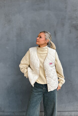 American Vintage Bodywarmer 'Yupibam' - Creme - Yup16B -  American Vintage