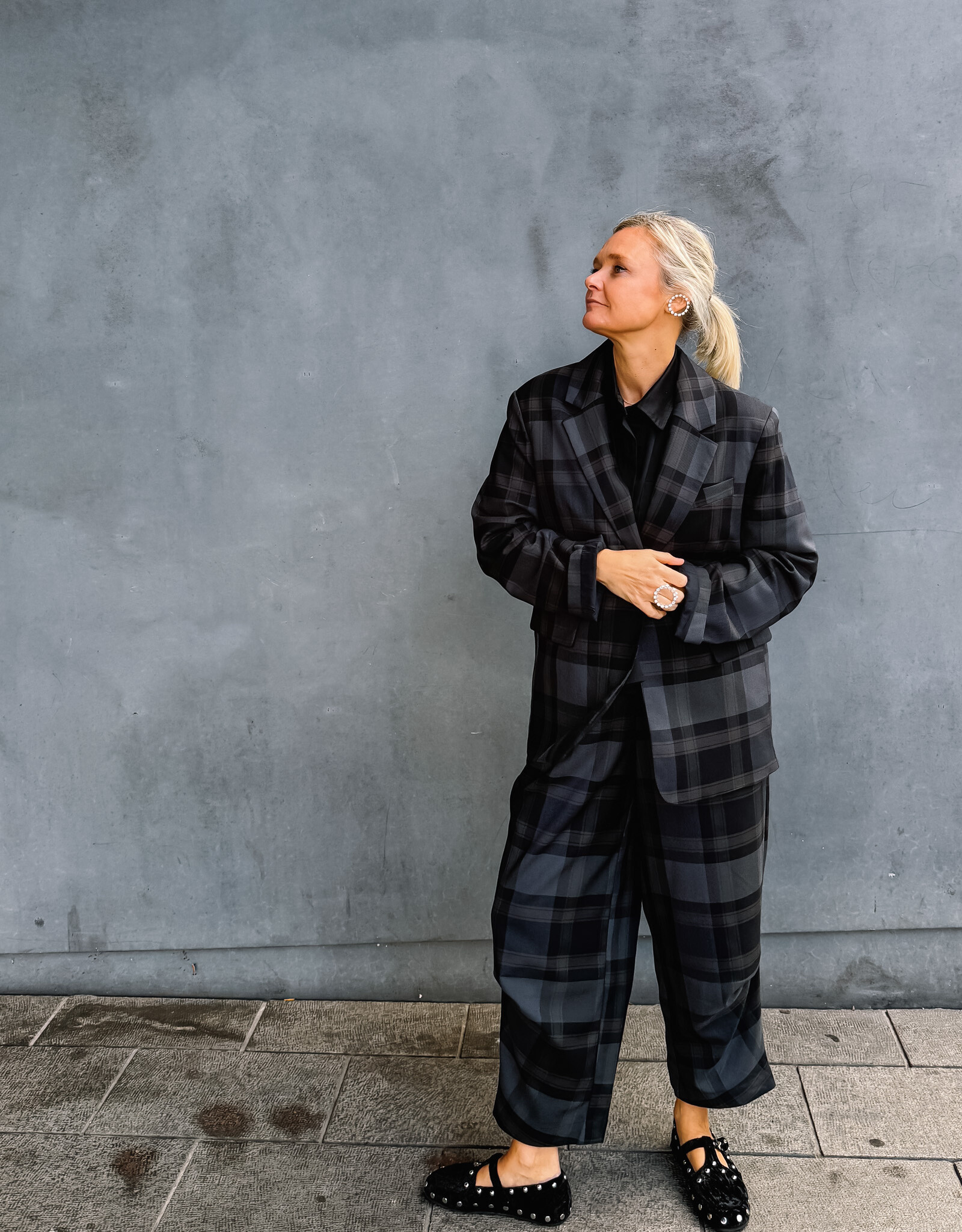 Lollys Laundry Blazer 'Fay' - Dark Grey - Lollys Laundry