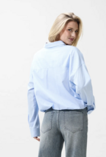 Catwalk Junkie Blouse 'Tuck In' - Chambray Blue - Catwalk Junkie