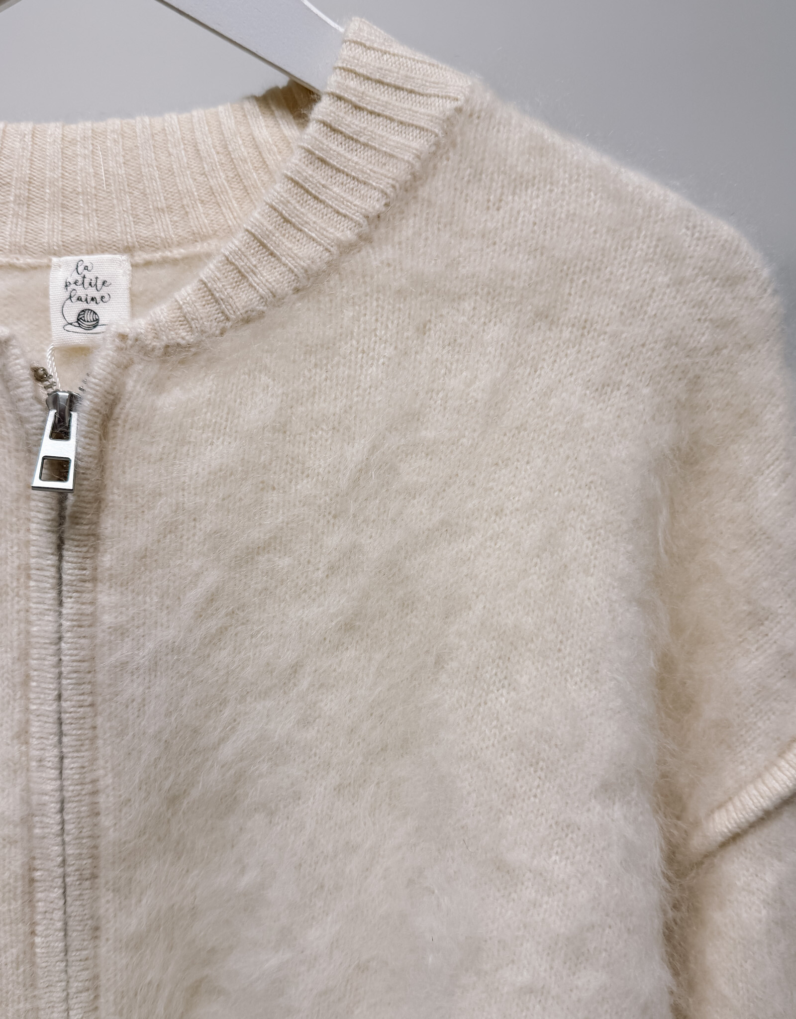 La Petite Laine Cardigan 'Edith' - Ecru - One size