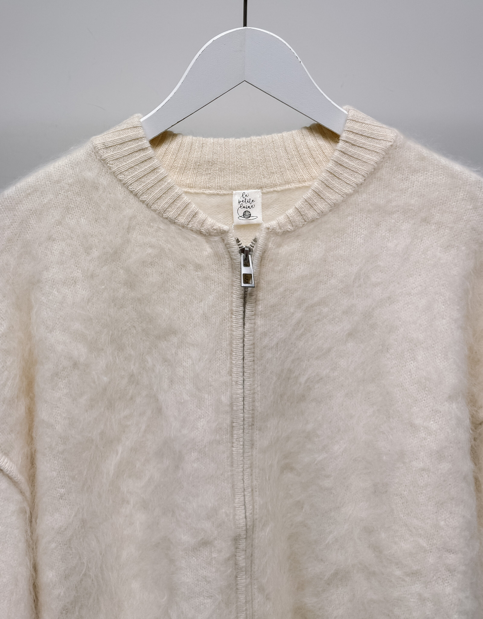 La Petite Laine Cardigan 'Edith' - Ecru - One size