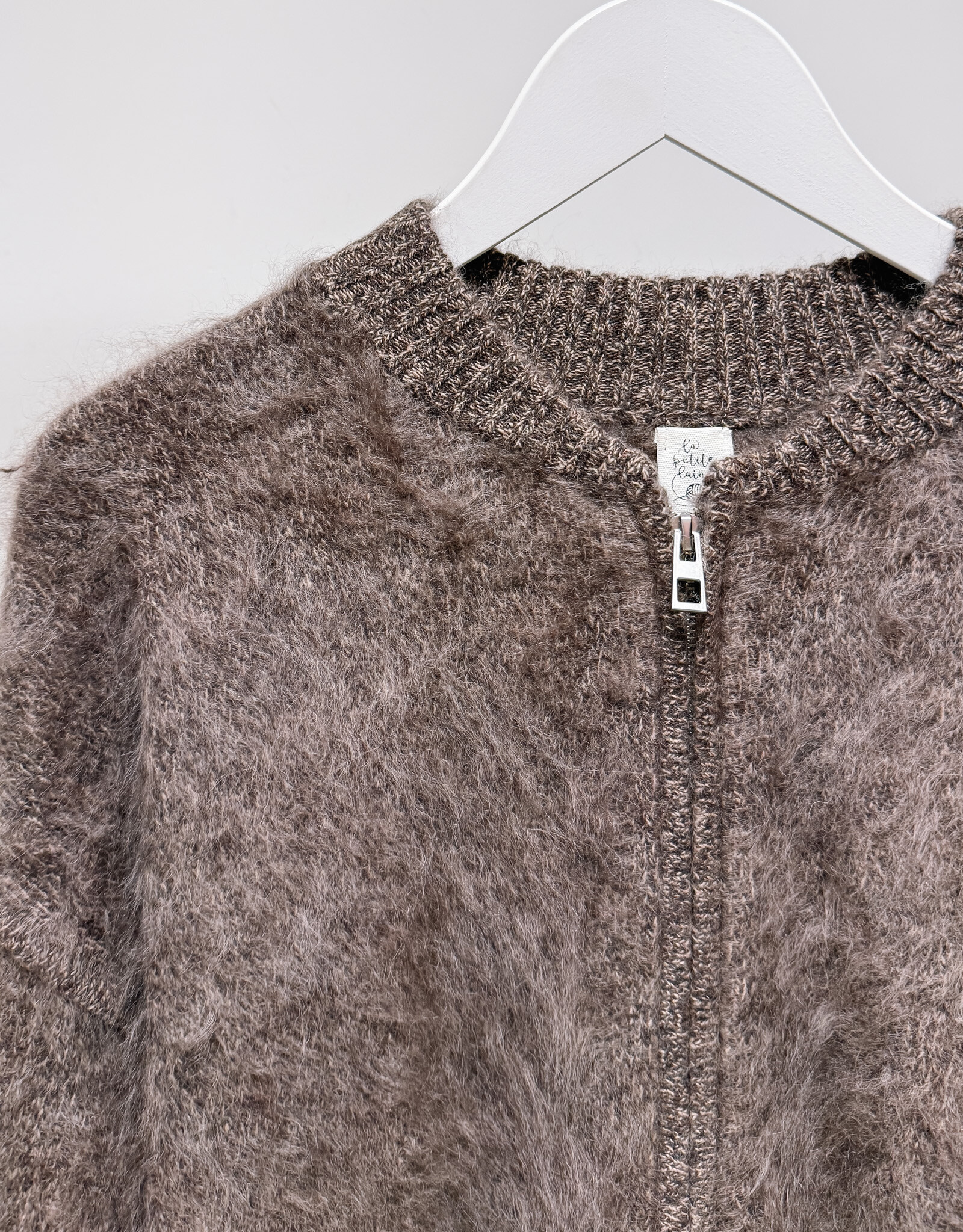 La Petite Laine Cardigan 'Edith' - Choco - One size