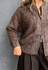 La Petite Laine Cardigan 'Edith' - Choco - One size