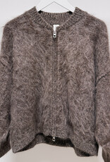 La Petite Laine Cardigan 'Edith' - Choco - One size