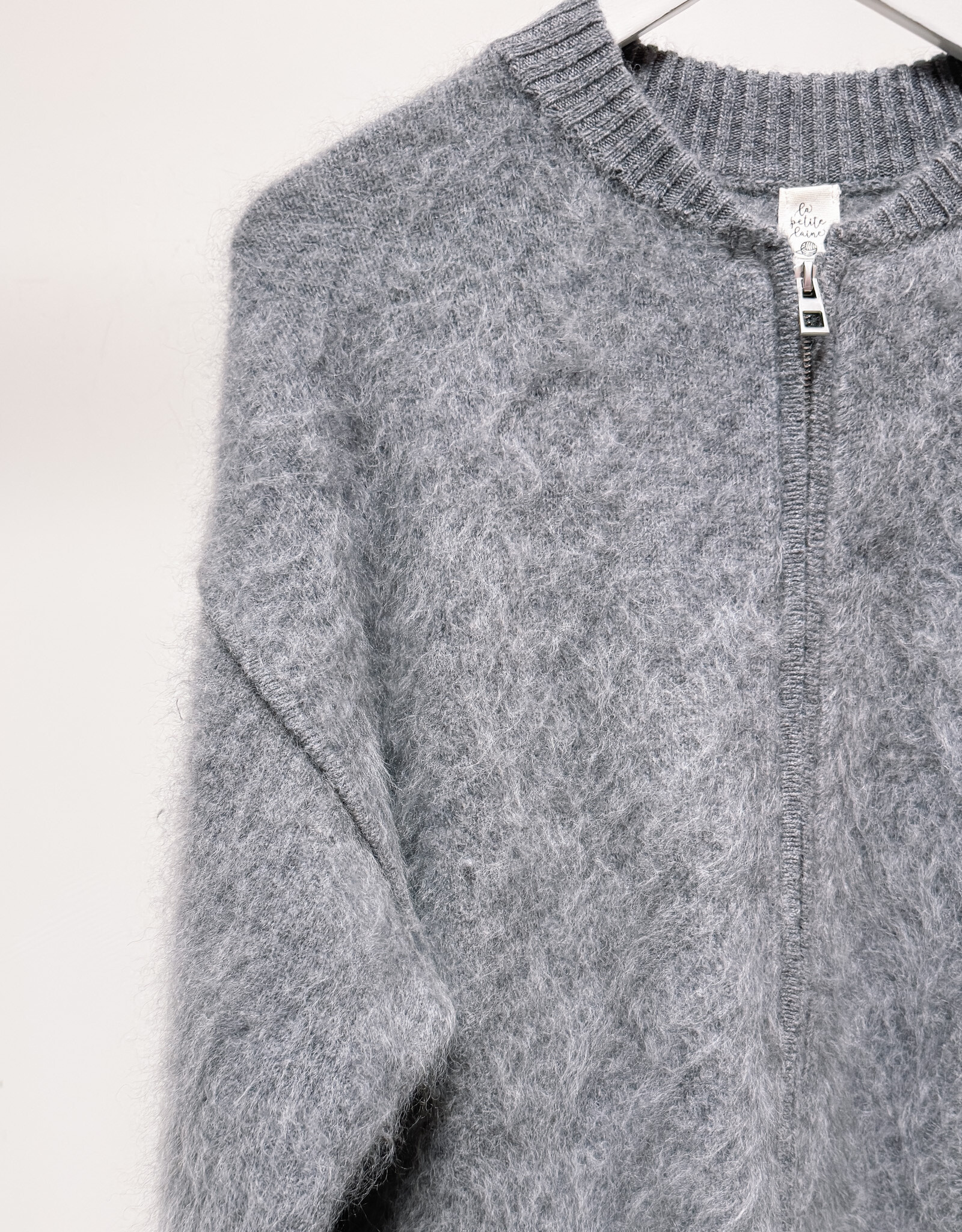 La Petite Laine Cardigan 'Edith' - Carbone - One size