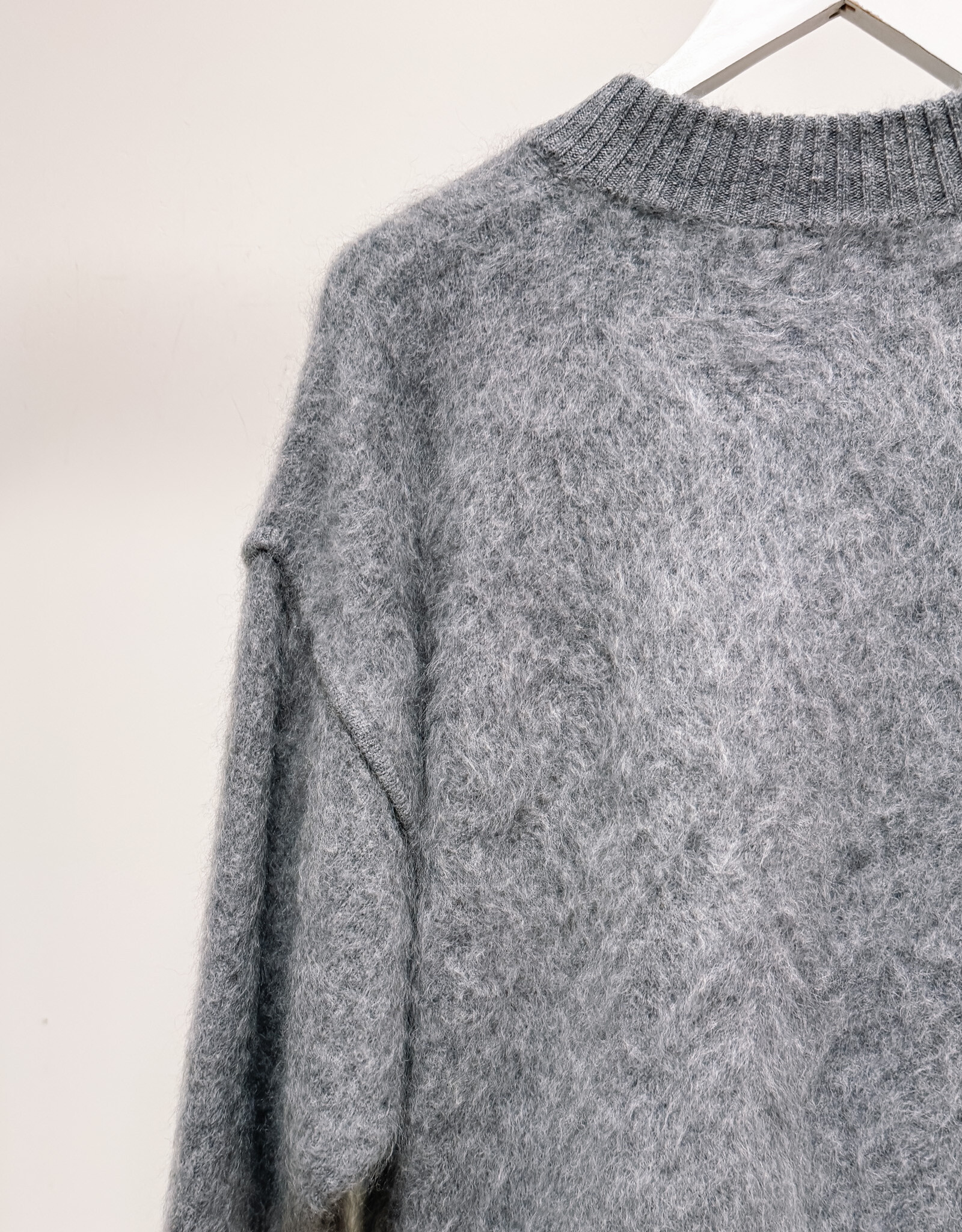 La Petite Laine Cardigan 'Edith' - Carbone - One size