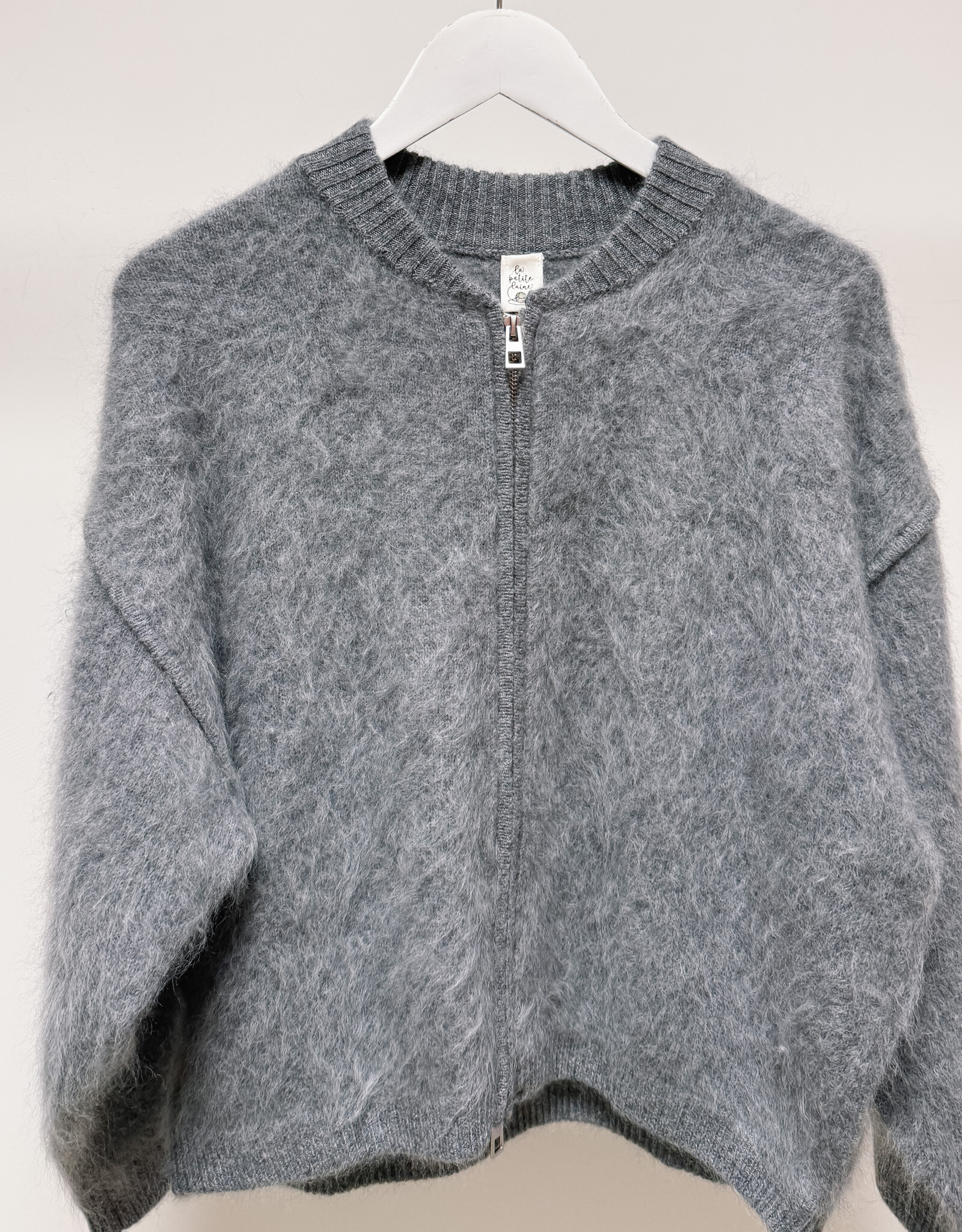 La Petite Laine Cardigan 'Edith' - Carbone - One size