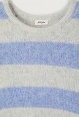 American Vintage Pull 'Niby' - Rayures Givre - Nib18A - American Vintage