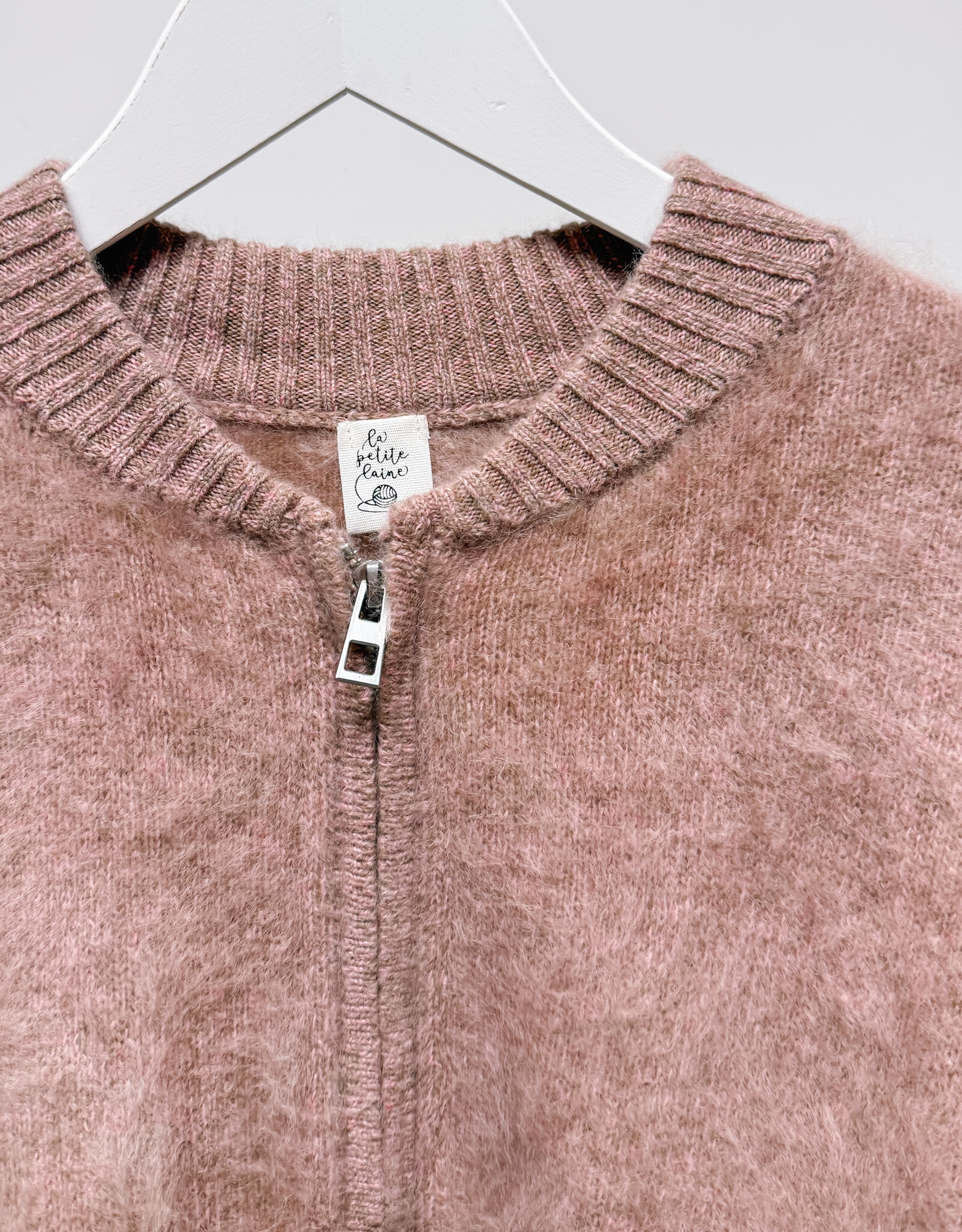 La Petite Laine Cardigan 'Edith' - Rose - One size