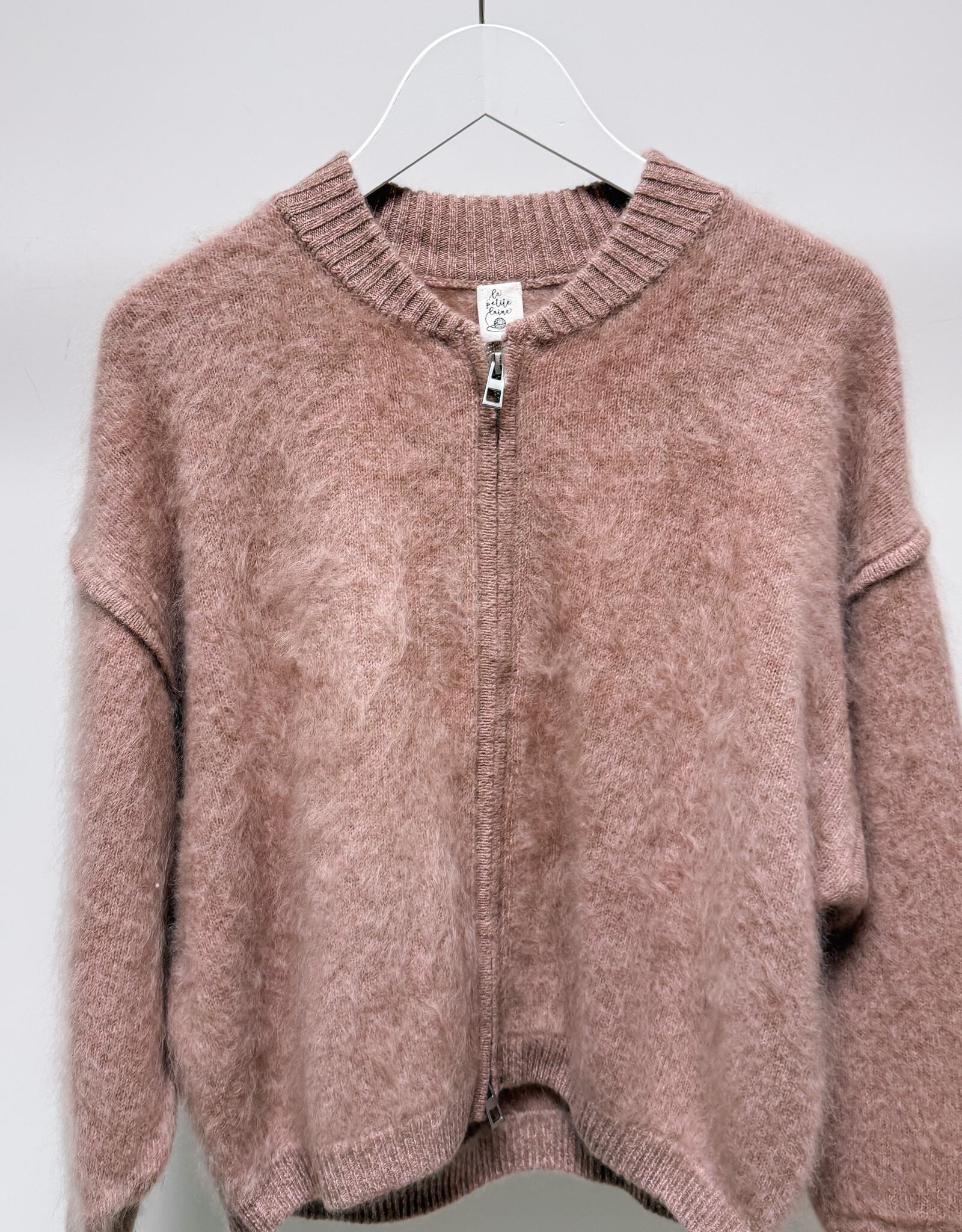 La Petite Laine Cardigan 'Edith' - Rose - One size