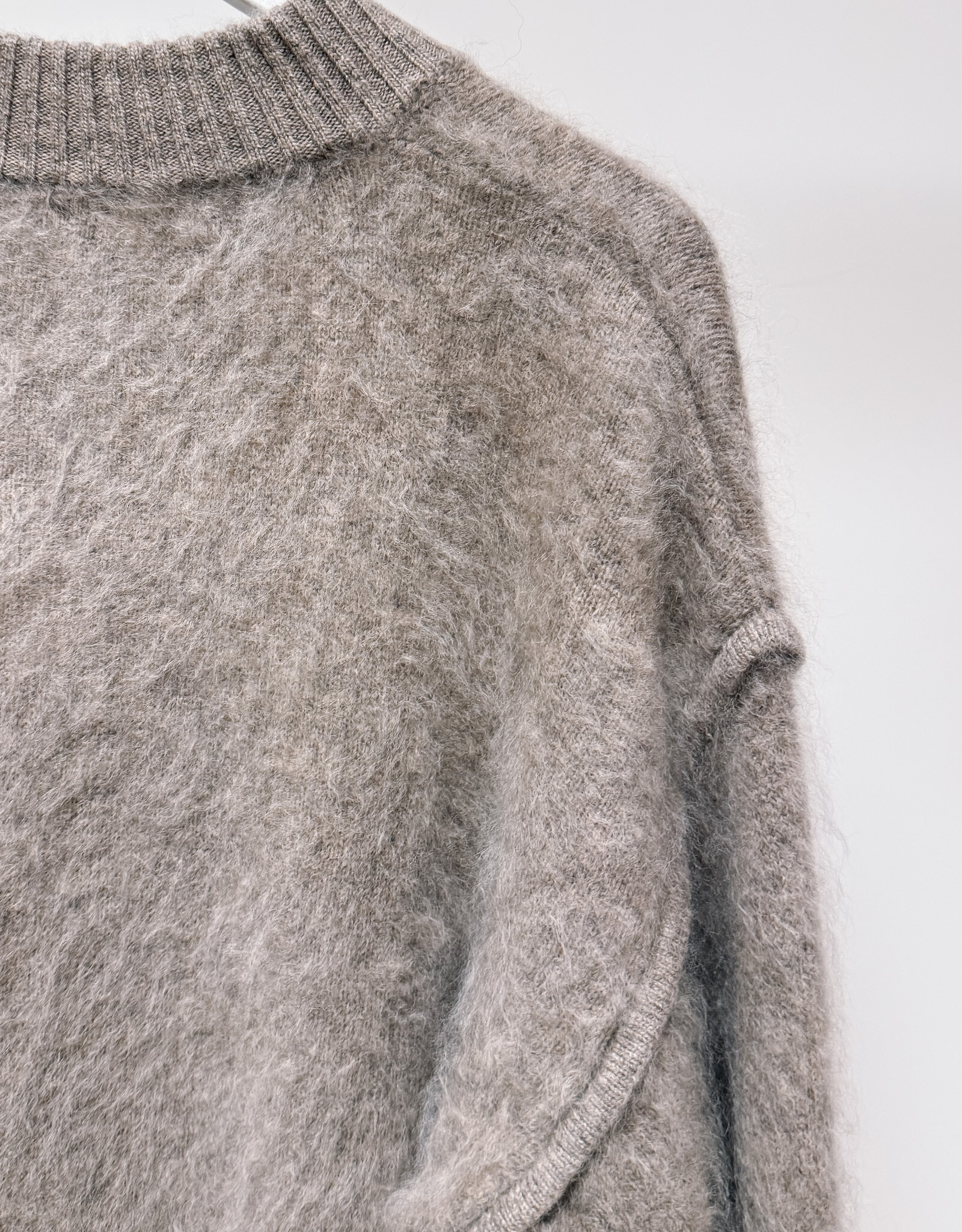 La Petite Laine Cardigan 'Edith' - Taupe - One size