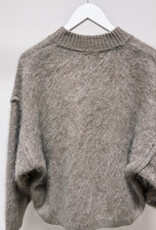 La Petite Laine Cardigan 'Edith' - Taupe - One size