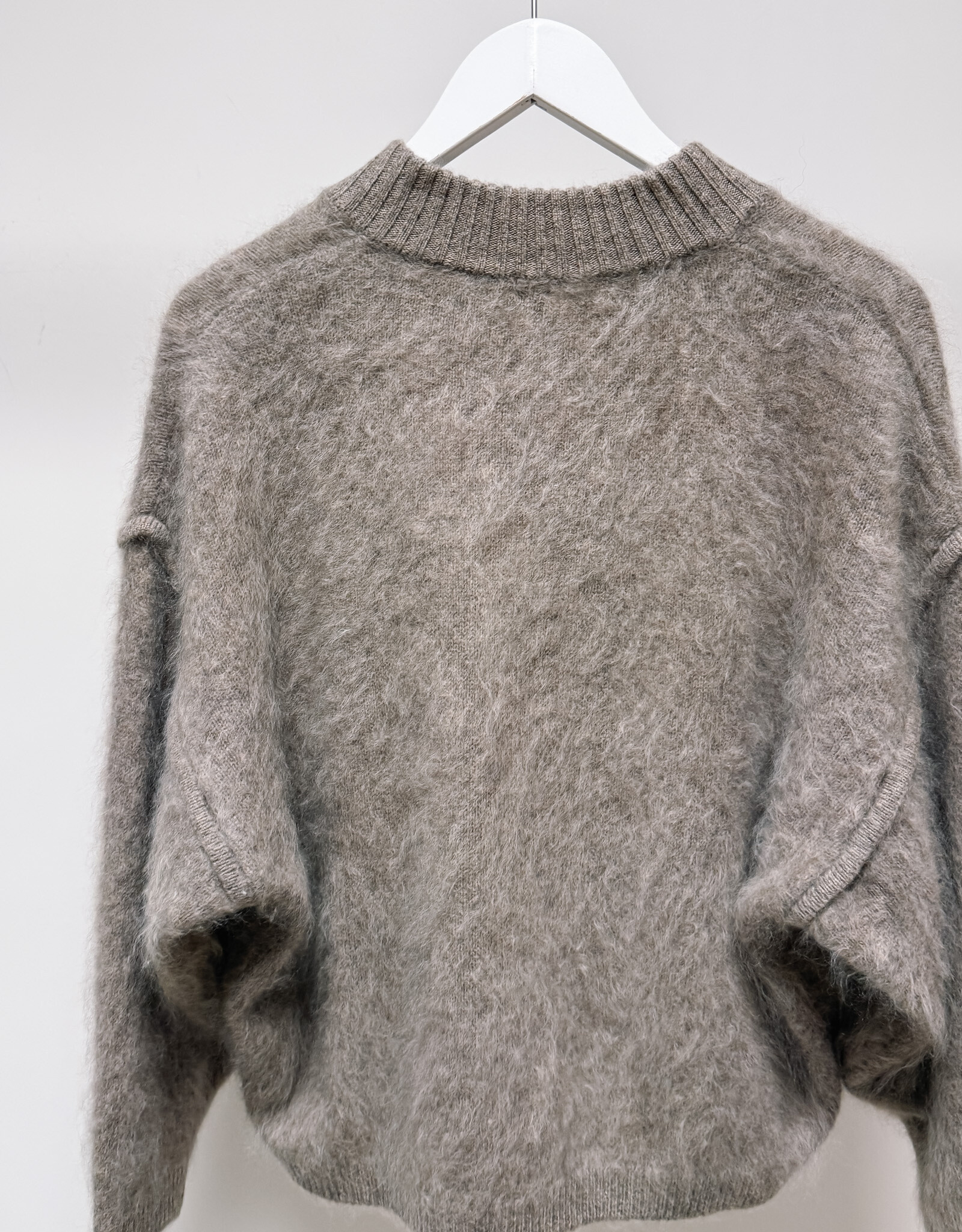 La Petite Laine Cardigan 'Edith' - Taupe - One size