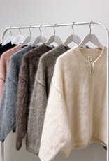 La Petite Laine Cardigan 'Edith' - Taupe - One size