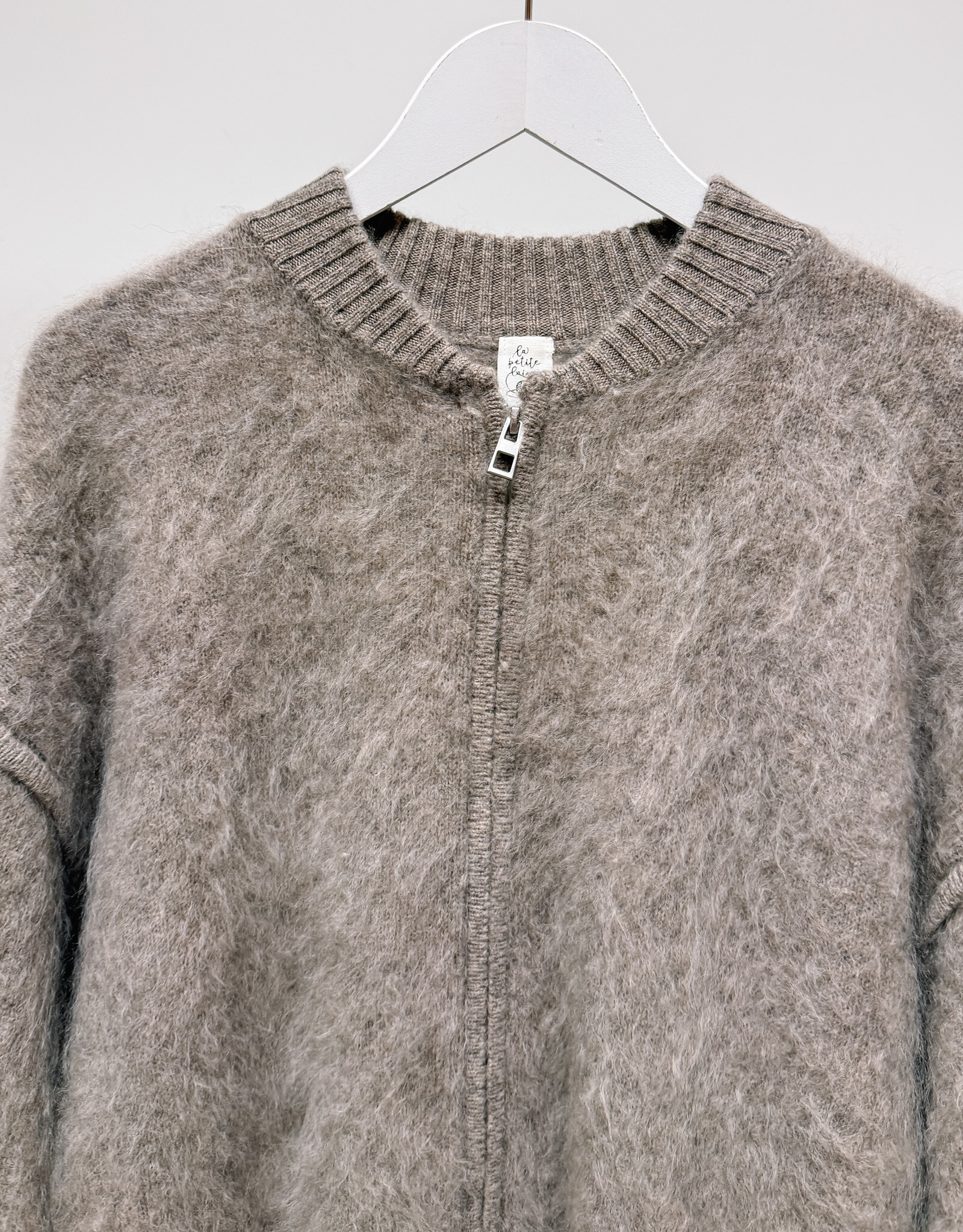 La Petite Laine Cardigan 'Edith' - Taupe - One size