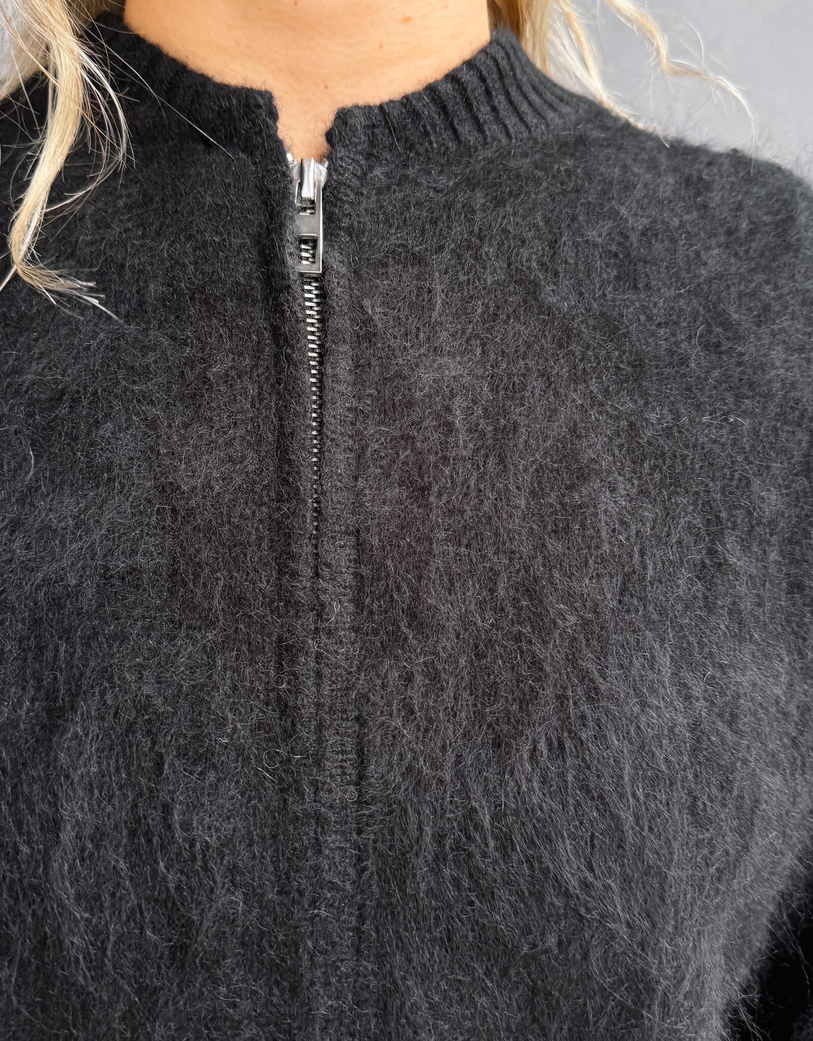 La Petite Laine Cardigan 'Edith' - Black - One size