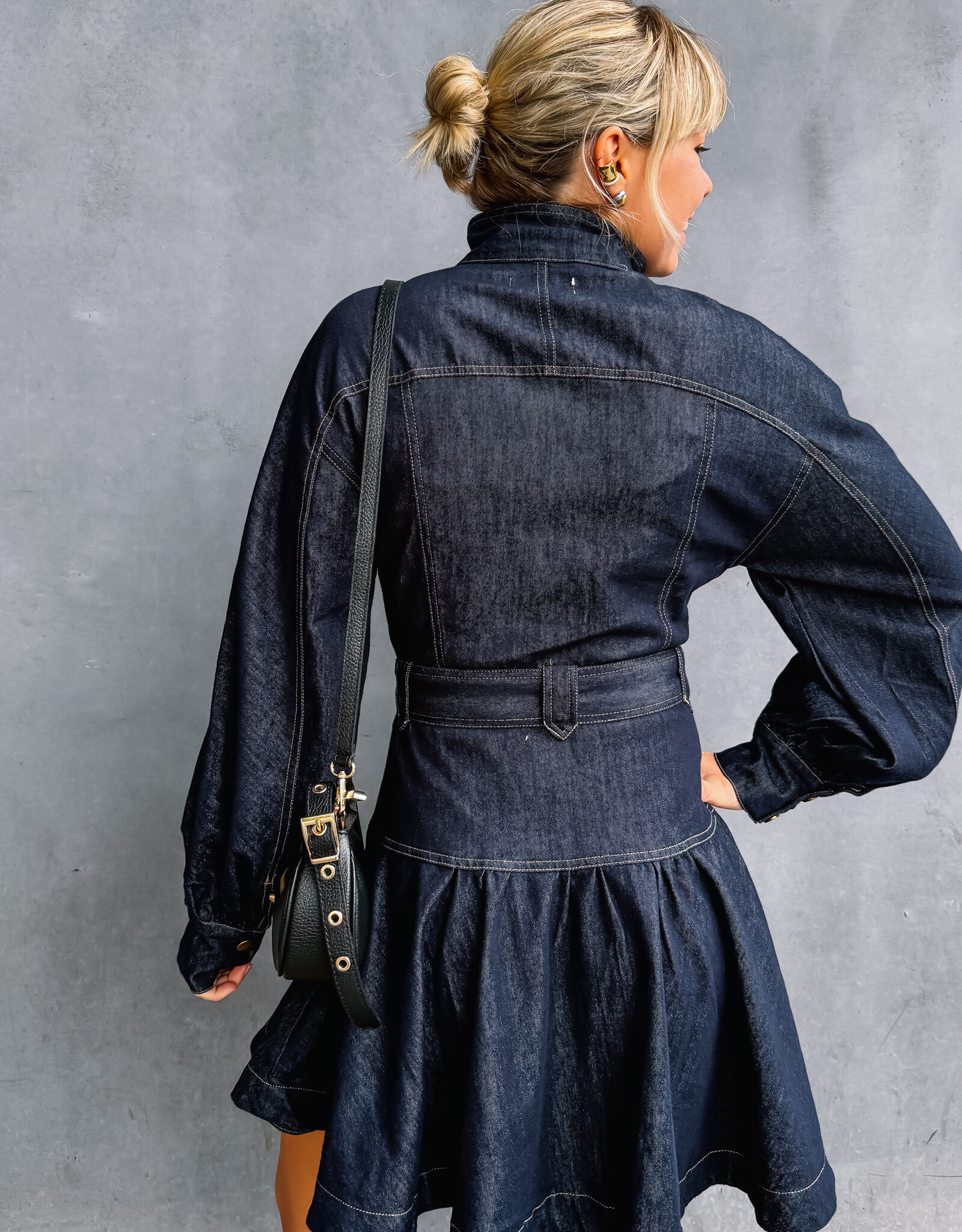 The Golden House Feel Jurk Jeans 'Celeste' - Dark Blue