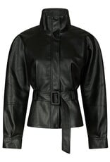 Jacket Faux Leather 'Jaclyn' - Black - Neo Noir