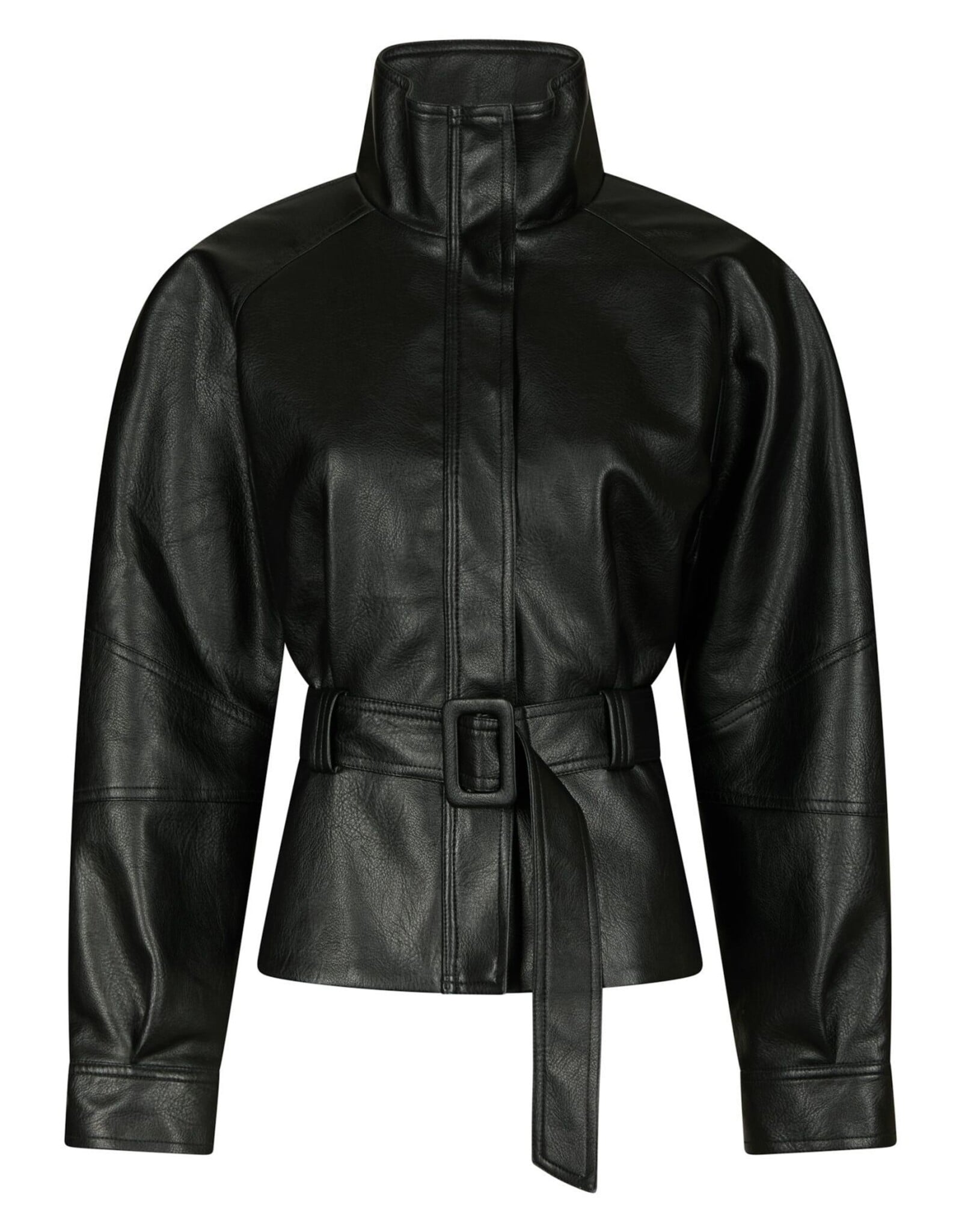 Jacket Faux Leather 'Jaclyn' - Black - Neo Noir