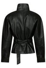 Jacket Faux Leather 'Jaclyn' - Black - Neo Noir