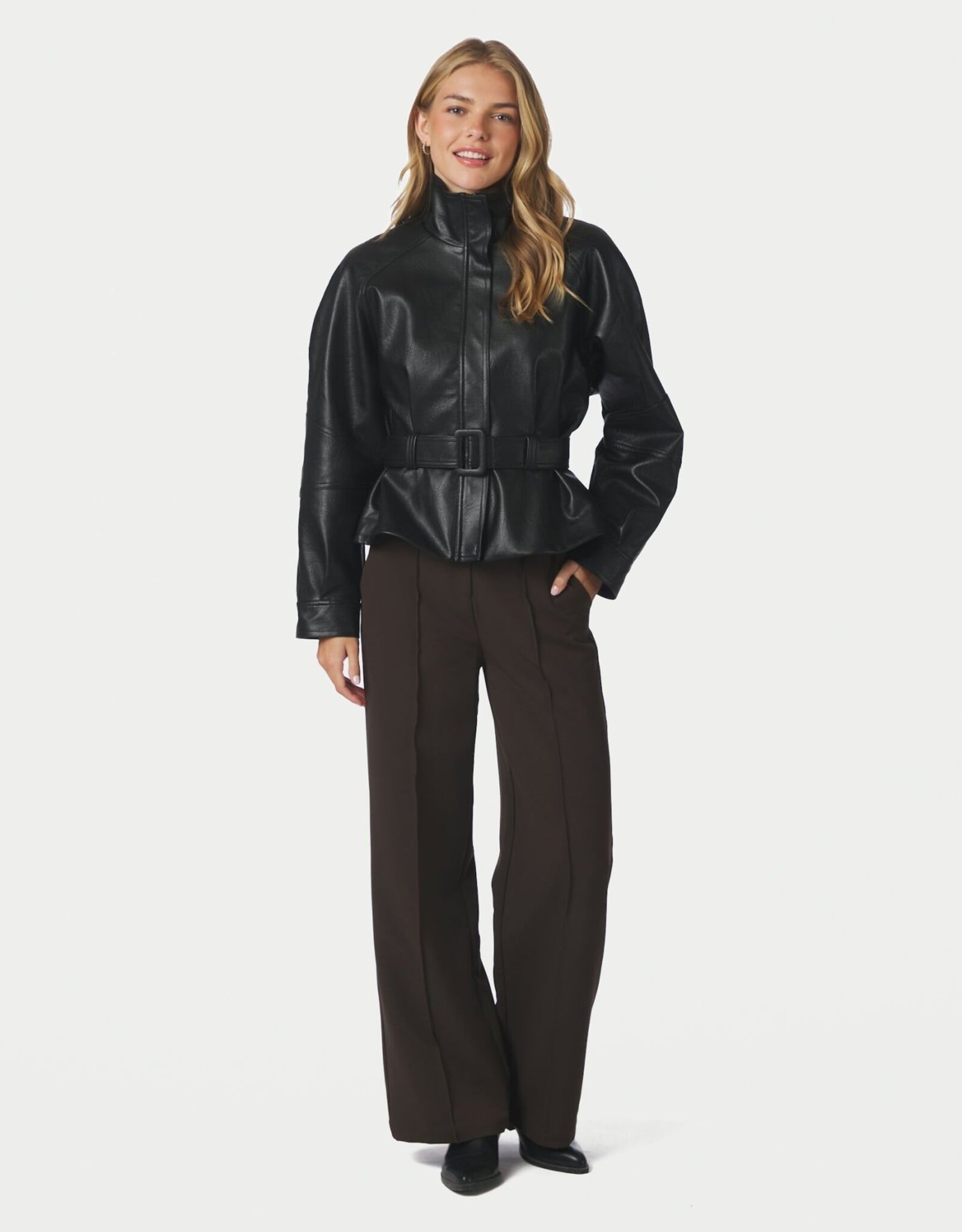 Jacket Faux Leather 'Jaclyn' - Black - Neo Noir