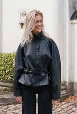Jacket Faux Leather 'Jaclyn' - Black - Neo Noir
