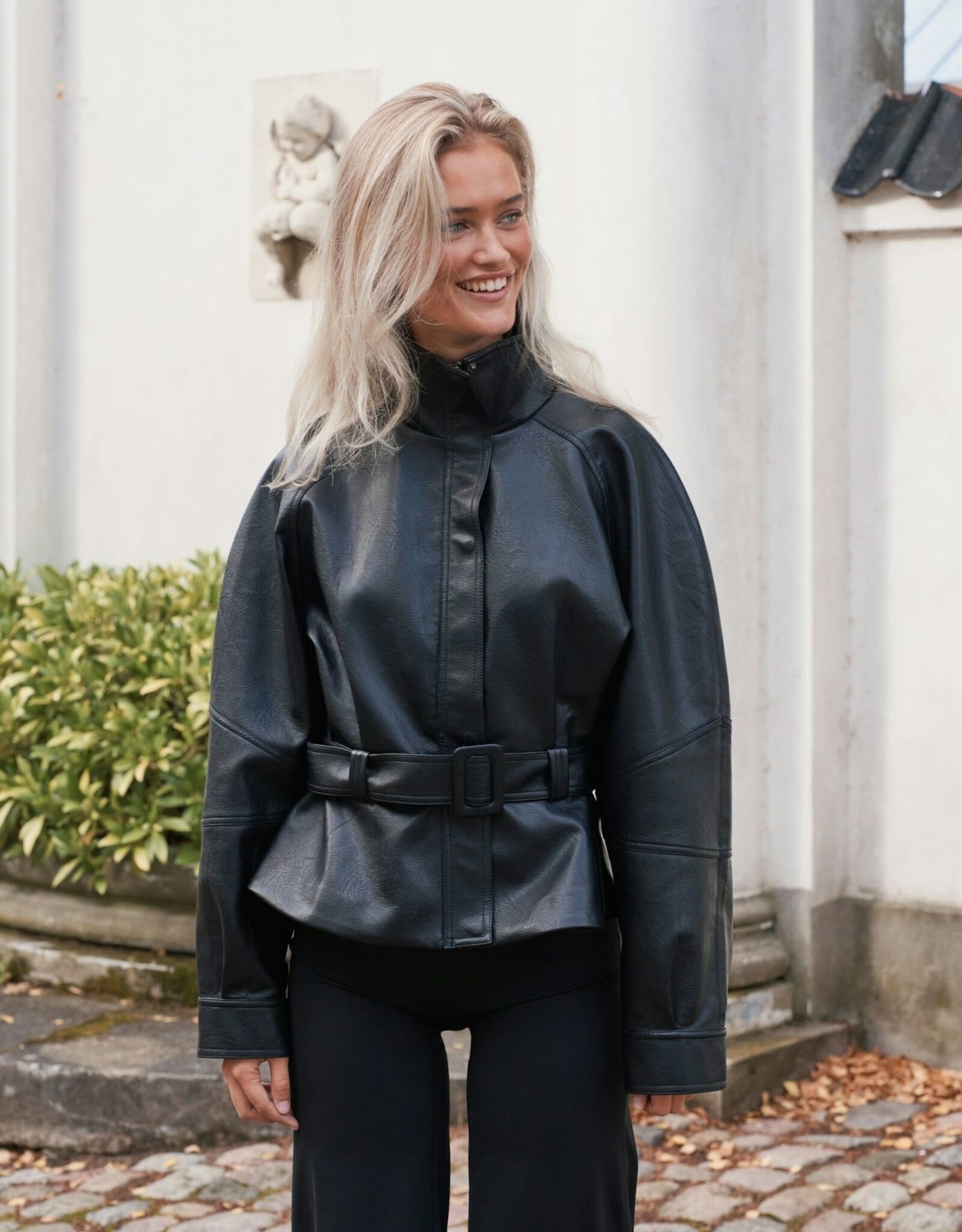 Jacket Faux Leather 'Jaclyn' - Black - Neo Noir