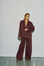 Withblack Broek 'Leah' - Dark Wine - Withblack