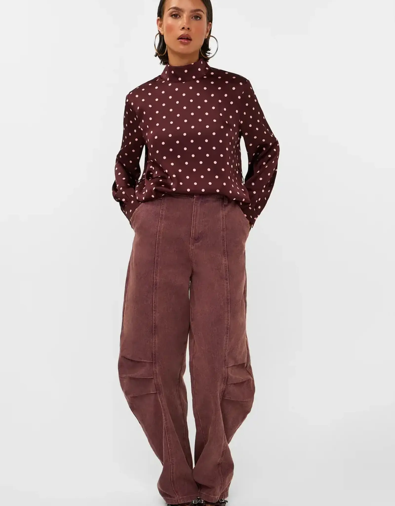 Studio Amaya Blouse 'Selya' - Bordeaux - Studio Amaya