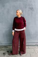 Withblack Broek 'Leah' - Dark Wine - Withblack