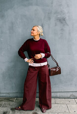 Withblack Broek 'Leah' - Dark Wine - Withblack