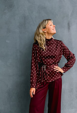 Studio Amaya Blouse 'Selya' - Bordeaux - Studio Amaya