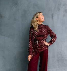 Studio Amaya Blouse 'Selya' - Bordeaux - Studio Amaya