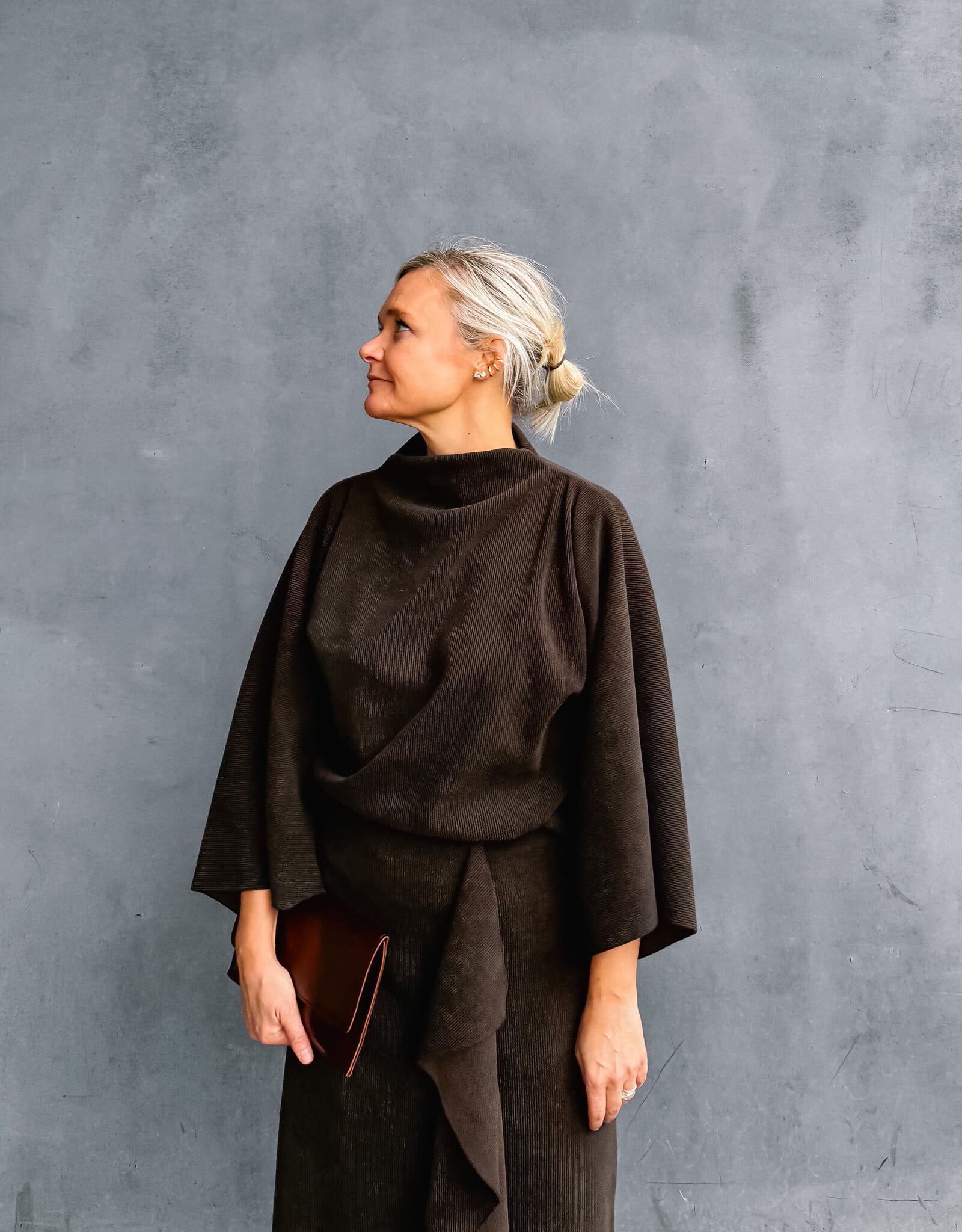 Re/Born Blouse 'Daisy' - Brown - Re/Born