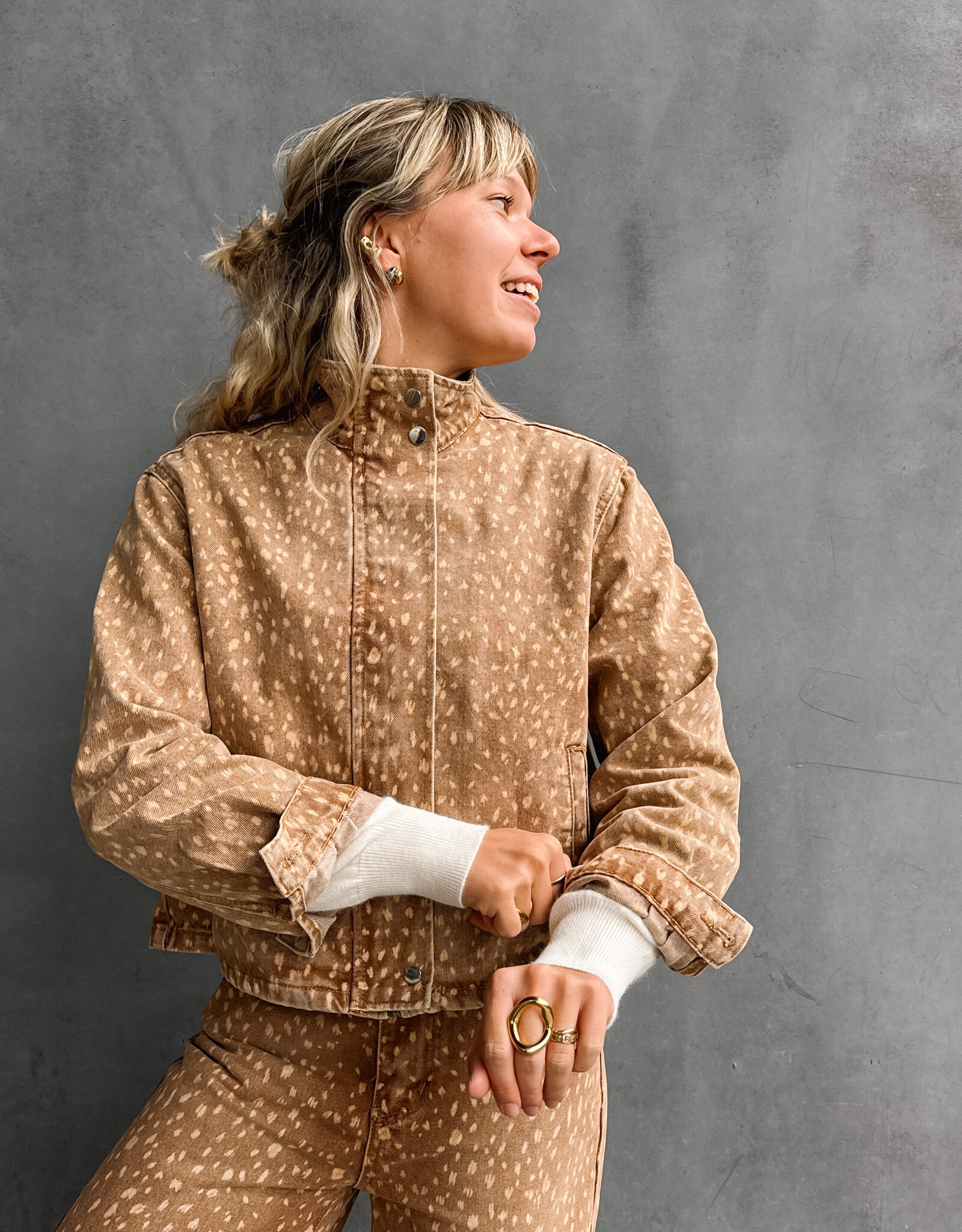 The Golden House Feel Jacket 'Vera' - Bambi