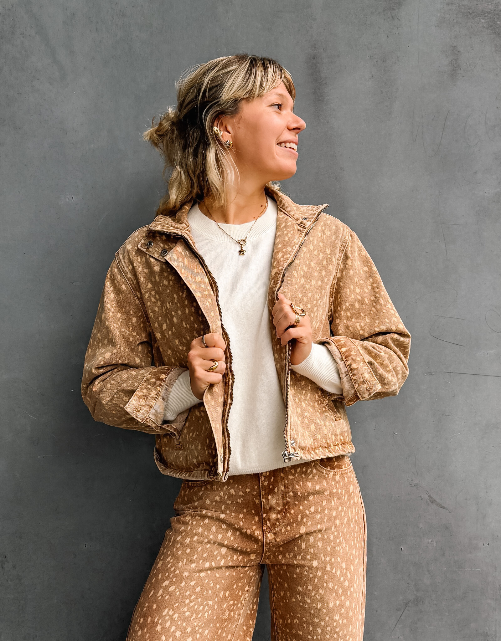 The Golden House Feel Jacket 'Vera' - Bambi