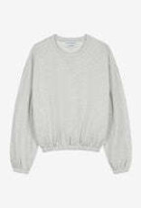 Catwalk Junkie Sweater Oversized 'Graphic' - Light Grey Melange - Catwalk Junkie