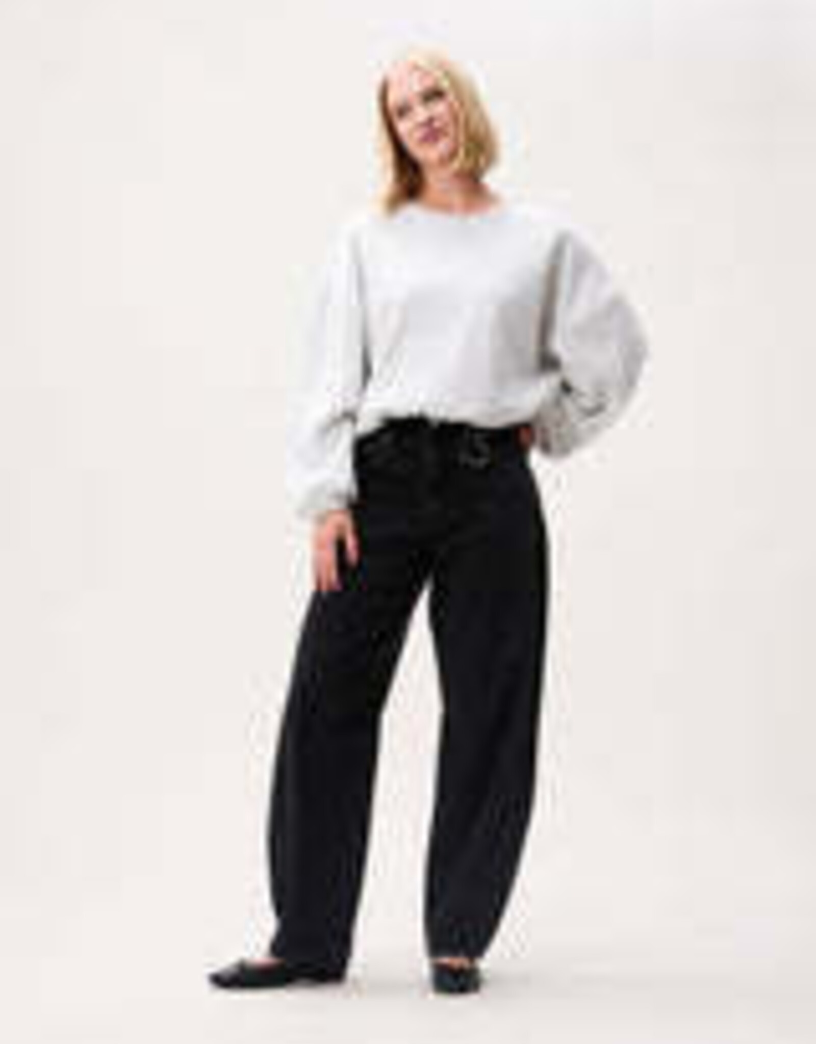 Catwalk Junkie Sweater Oversized 'Graphic' - Light Grey Melange - Catwalk Junkie