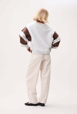 Catwalk Junkie Sweater V-Neck 'Sporty' - Light Grey Melange - Catwalk Junkie