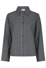 Blouse Check 'Bedaz' - Dark Bkue - Neo Noir
