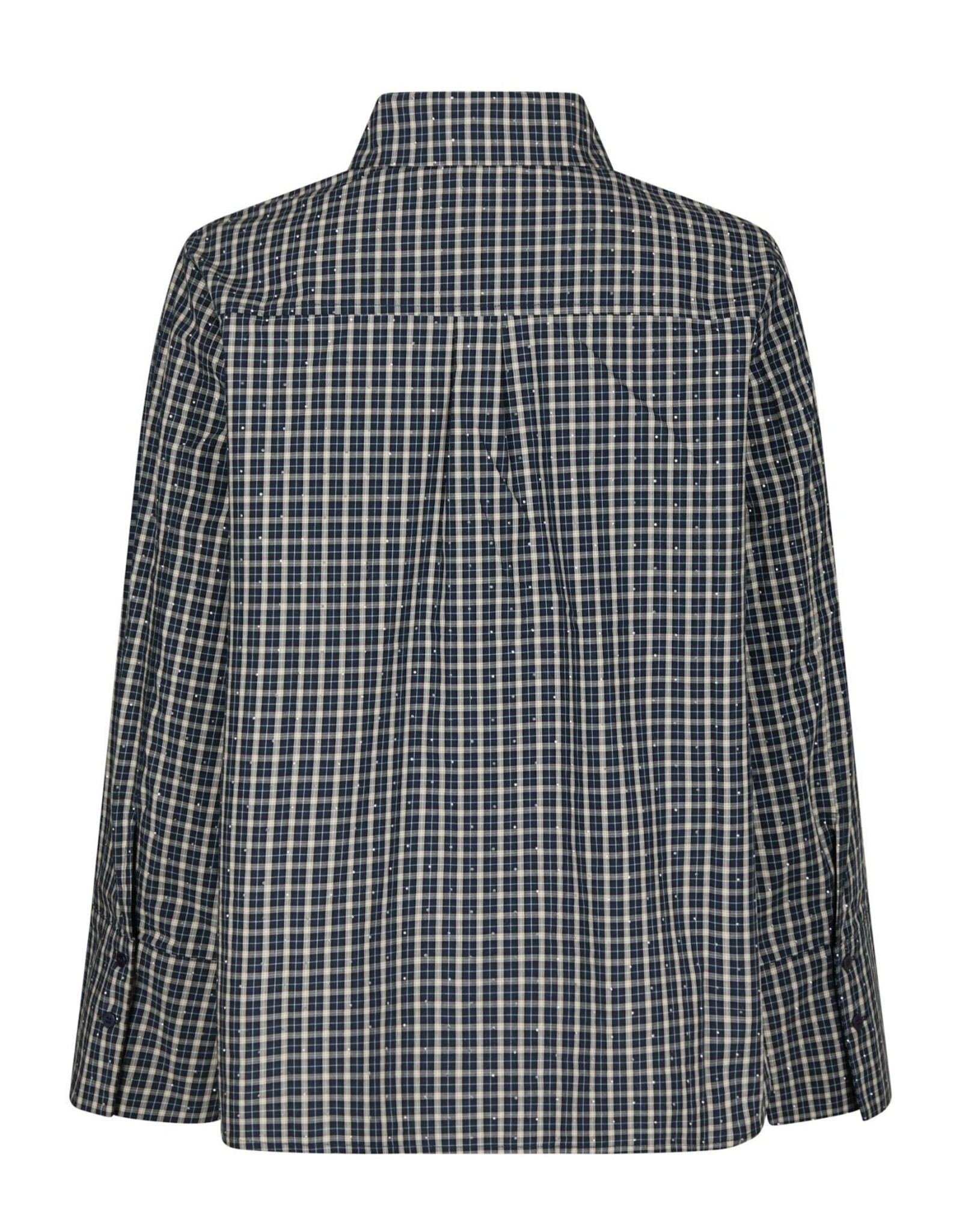 Blouse Check 'Bedaz' - Dark Bkue - Neo Noir