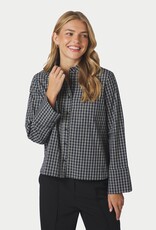 Blouse Check 'Bedaz' - Dark Bkue - Neo Noir